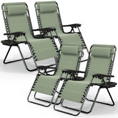 Zero Gravity Chair Outdoor Lounge Chairs with Cup Holder