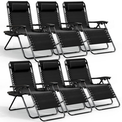 Zero Gravity Chair Outdoor Lounge Chairs with Cup Holder