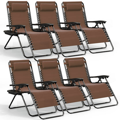 Zero Gravity Chair Outdoor Lounge Chairs with Cup Holder