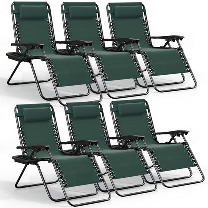 Zero Gravity Chair Outdoor Lounge Chairs with Cup Holder
