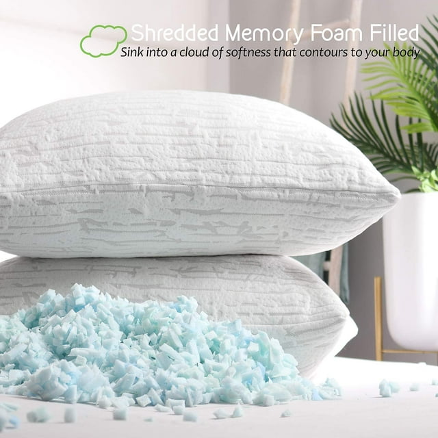 Bamboo Memory Foam Bed Pillow