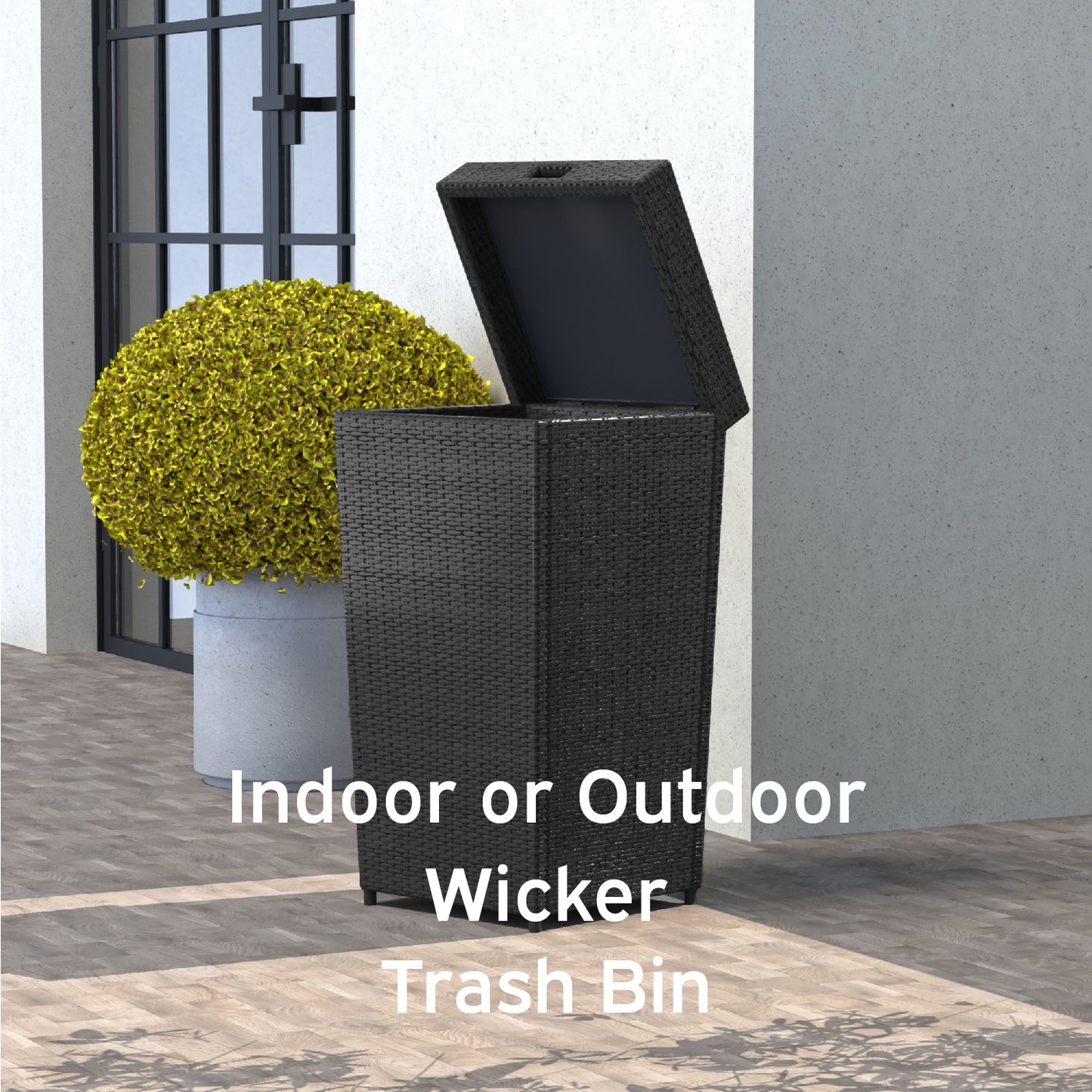 Outdoor Trash Can with Lid – 30 Gallon