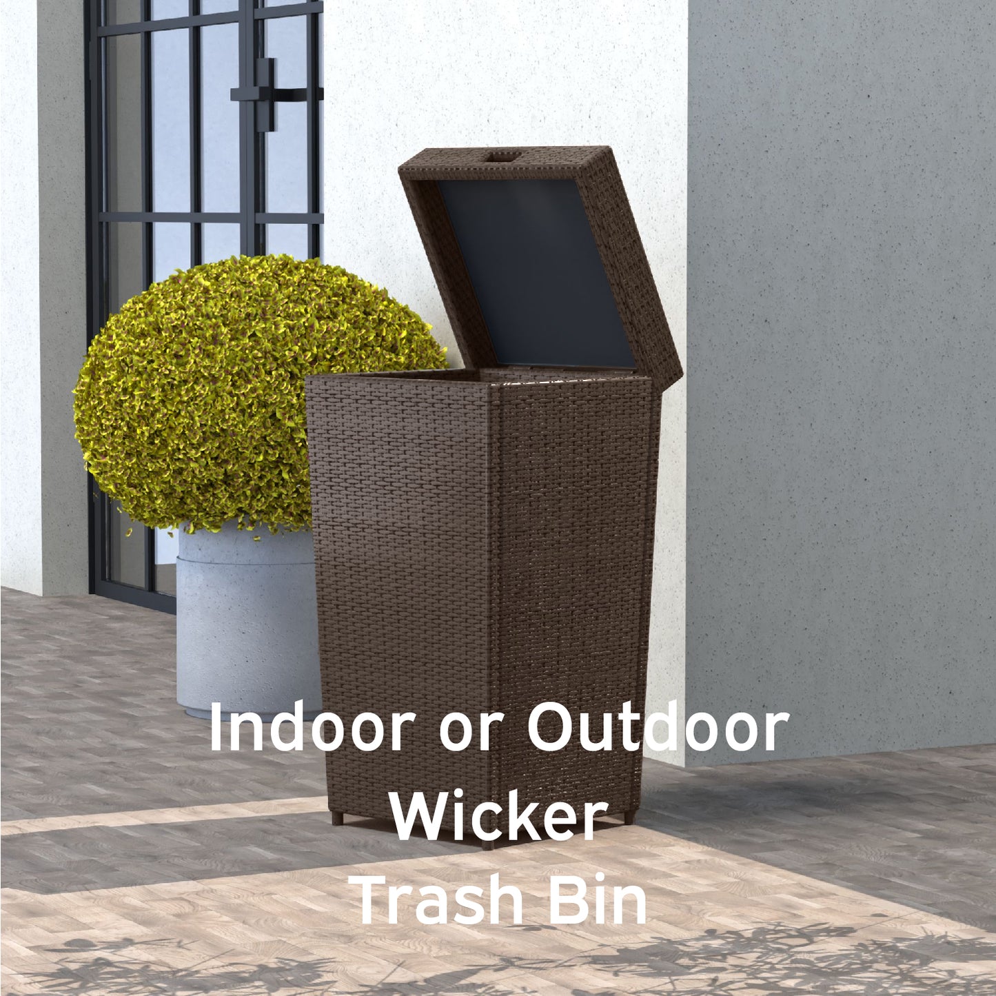 Outdoor Trash Can with Lid – 30 Gallon