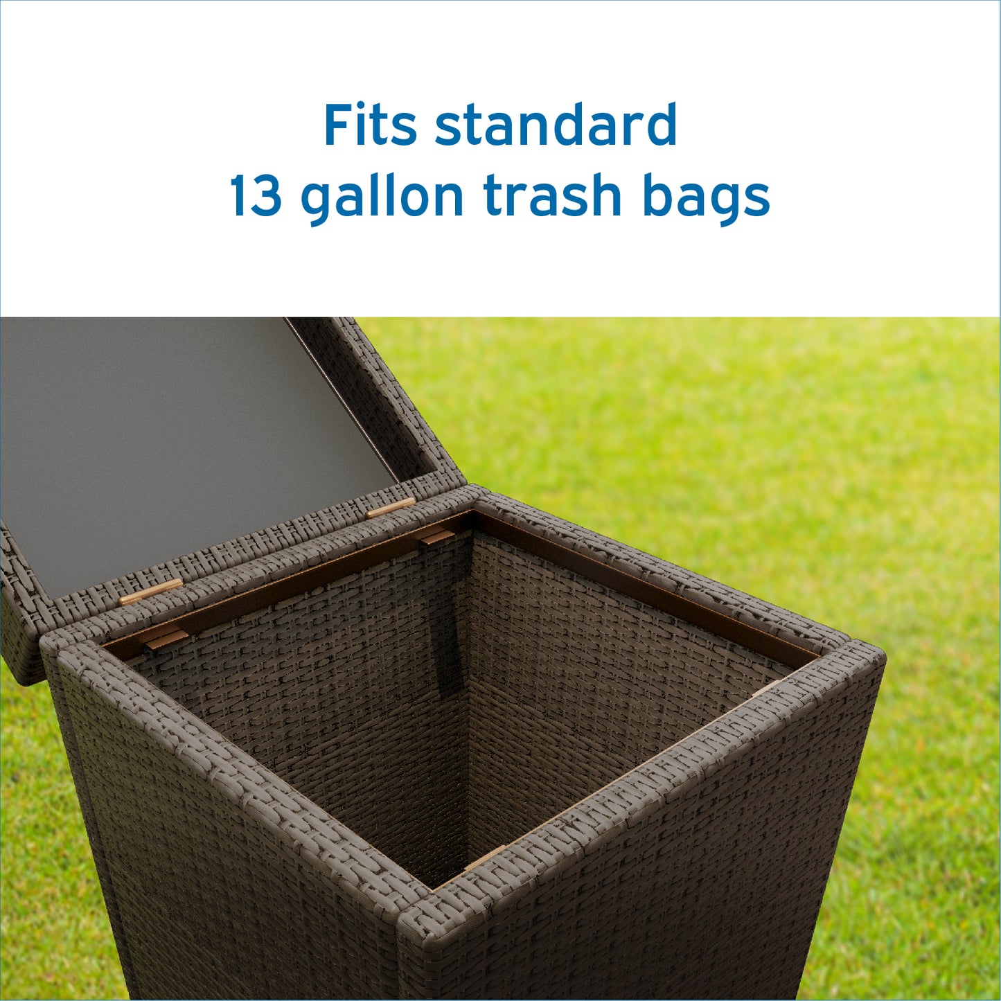 Outdoor Trash Can with Lid – 30 Gallon