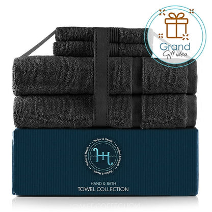 Hearth & Harbor Bath Towel Collection, 100% Cotton Luxury Soft