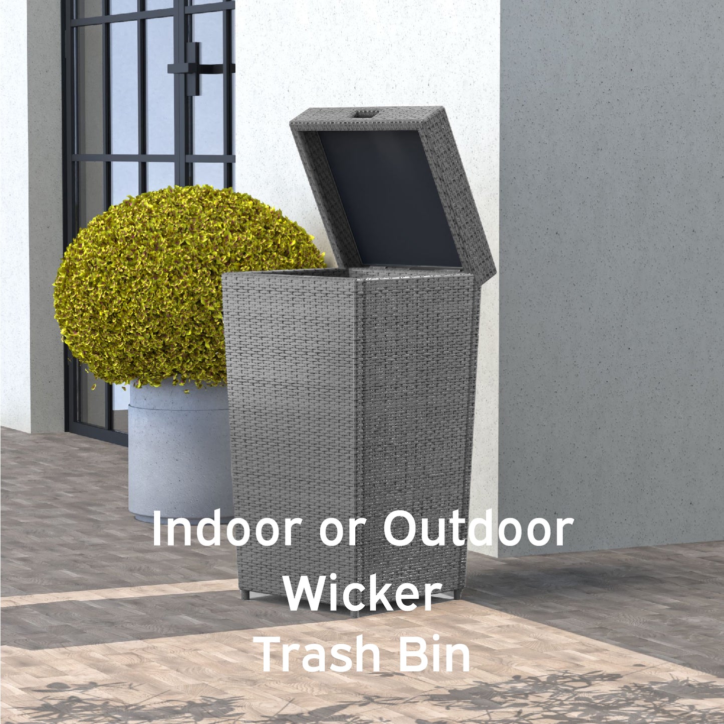 Outdoor Trash Can with Lid – 30 Gallon