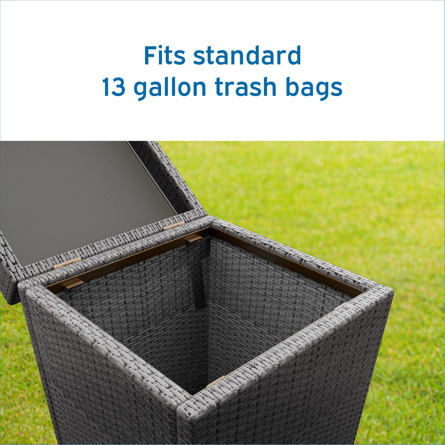 Outdoor Trash Can with Lid – 30 Gallon