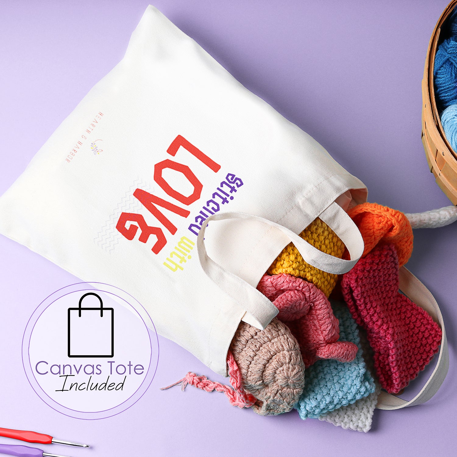 Hearth & Harbor Crochet Kit with Digital Counting Crochet Hook Set